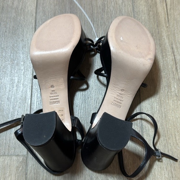 NEW! SCHUTZ Black Kelsie Platform Sandal - Size 10.5 - Picture 8 of 8